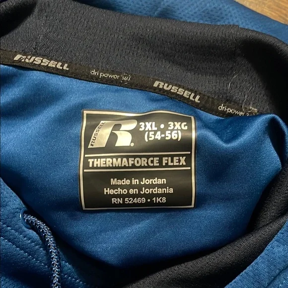 Blue Hooded Sweatshirt with Zip Pocket - Picture 3 of 3